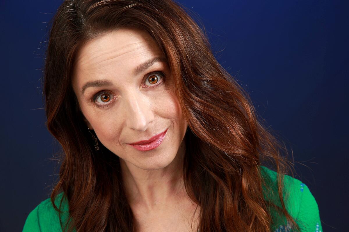 "Two and a Half Men" actress Marin Hinkle steps back into the world of 1950s stand-up comedy as Rose Weissman in “The Marvelous Mrs. Maisel” on Amazon Prime.