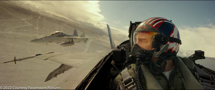 Tom Cruise plays Capt. Pete “Maverick” Mitchell