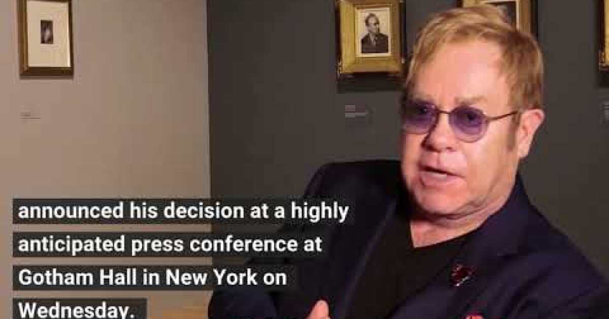 Elton John announces 3-year farewell tour, including January ...