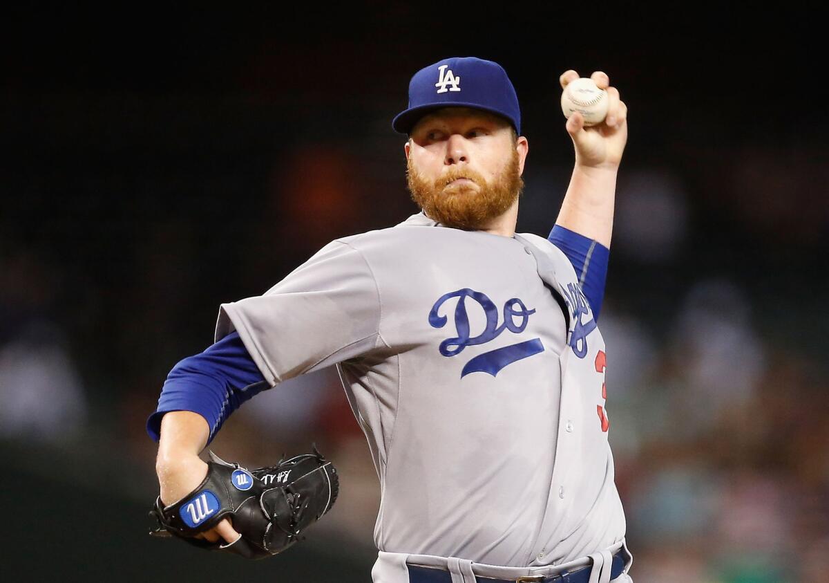 Dodgers starter Brett Anderson gave up just one run in seven innings while striking out seven.
