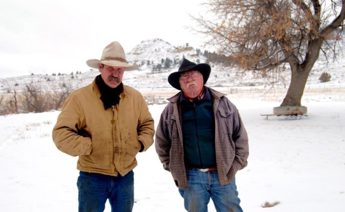 Ranchers Clint and Wallace McRae are worried about impacts of coal mining and transport near their ranch outside of Colstrip, Mont.