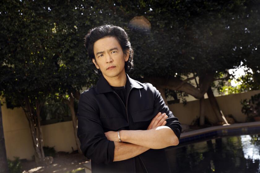 Los Angeles, California-Feb. 25, 2022-Actor and author John Cho has a new book soon to the release, a young adult novel about the riots. (Carolyn Cole / Los Angeles Times)