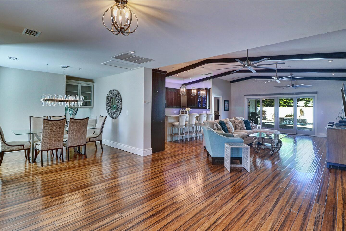 The open floor plan.