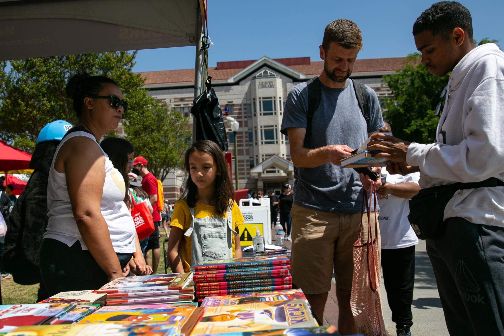 Book lovers shop at the 43rd annual LA Times Festival of Books
