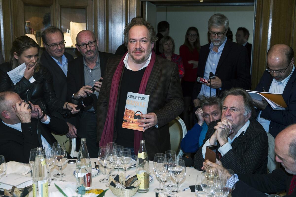 Mathias Enard has won the Prix Goncourt, France's top literary prize.