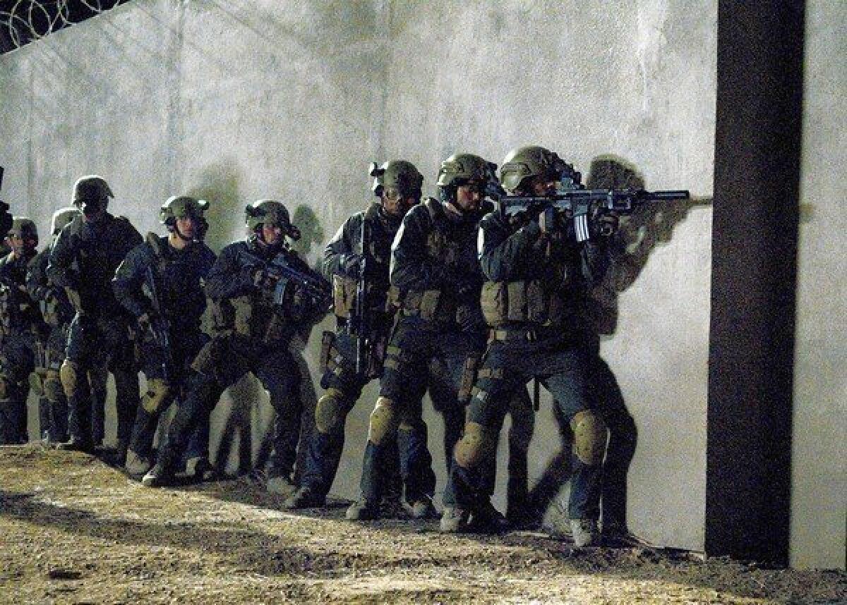 A scene from the docu-drama "SEAL Team Six: The Raid on Osama bin Laden."