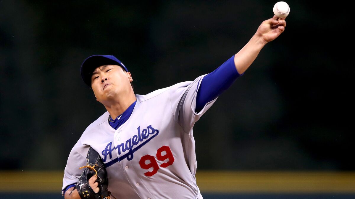 Dodgers starter Hyun-Jin Ryu surrendered six hits, including three homers, and five runs in two-plus innings of work Friday against Colorado.