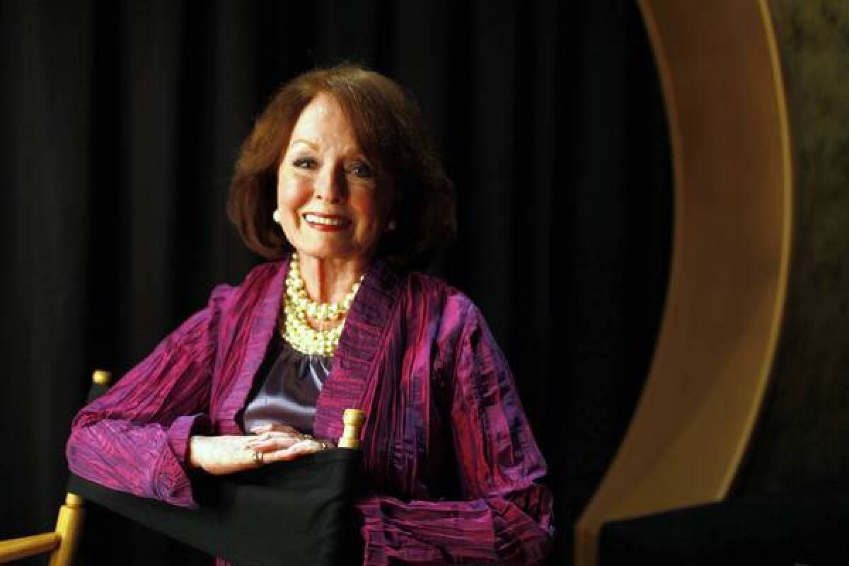 Actress Ann Blyth at the Chinese Theater on April 28, 2013, to introduce her film "Kismet" as part of Turner Classic Movies' Classic Film Festival.