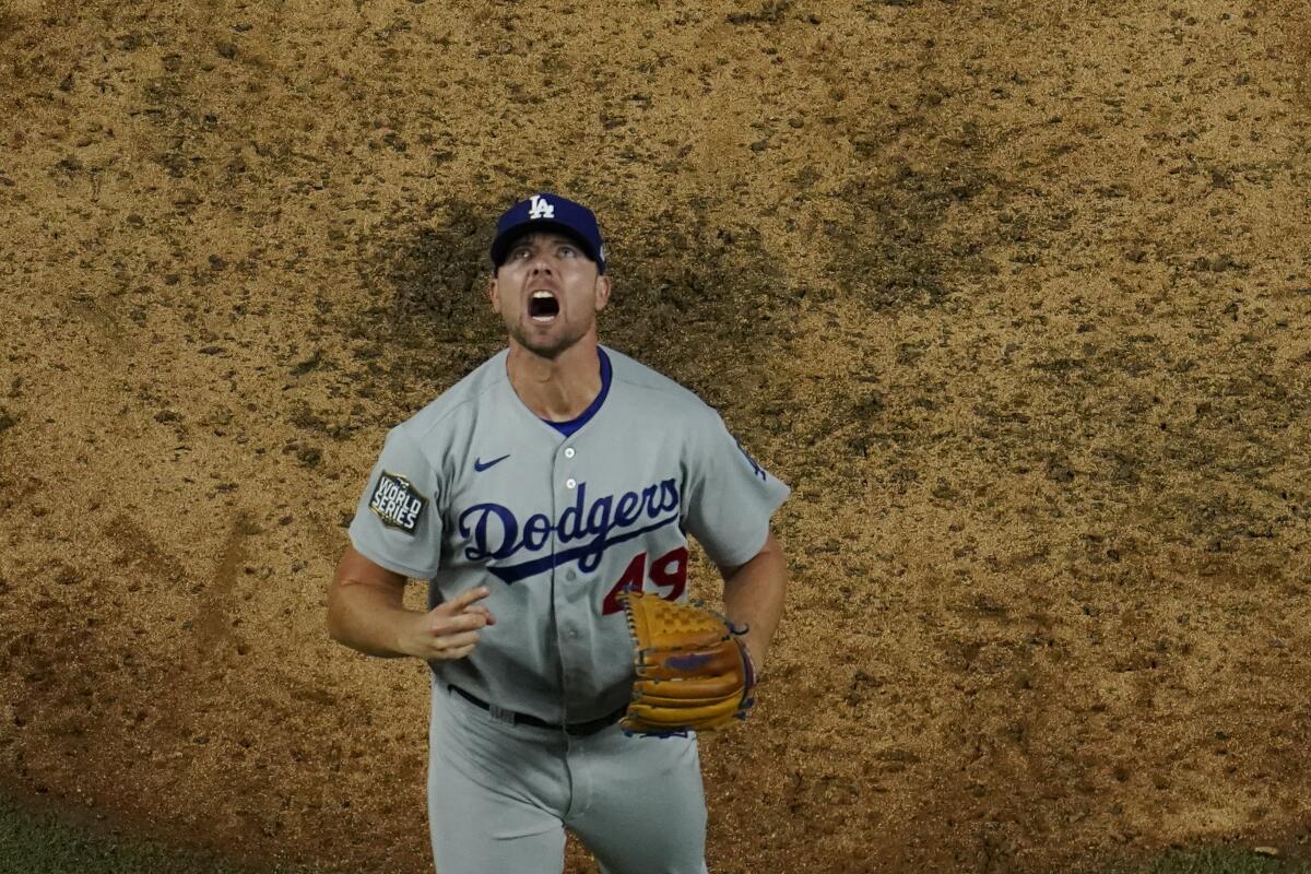 El relevista de los Dodgers de Los Ángeles, Blake Treinen ,