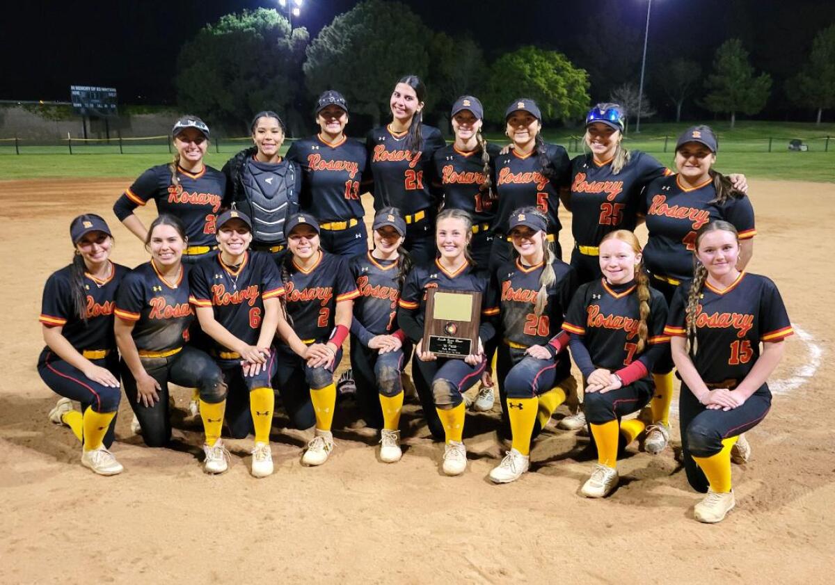 Rosary players after winning the Michelle Carew Classic