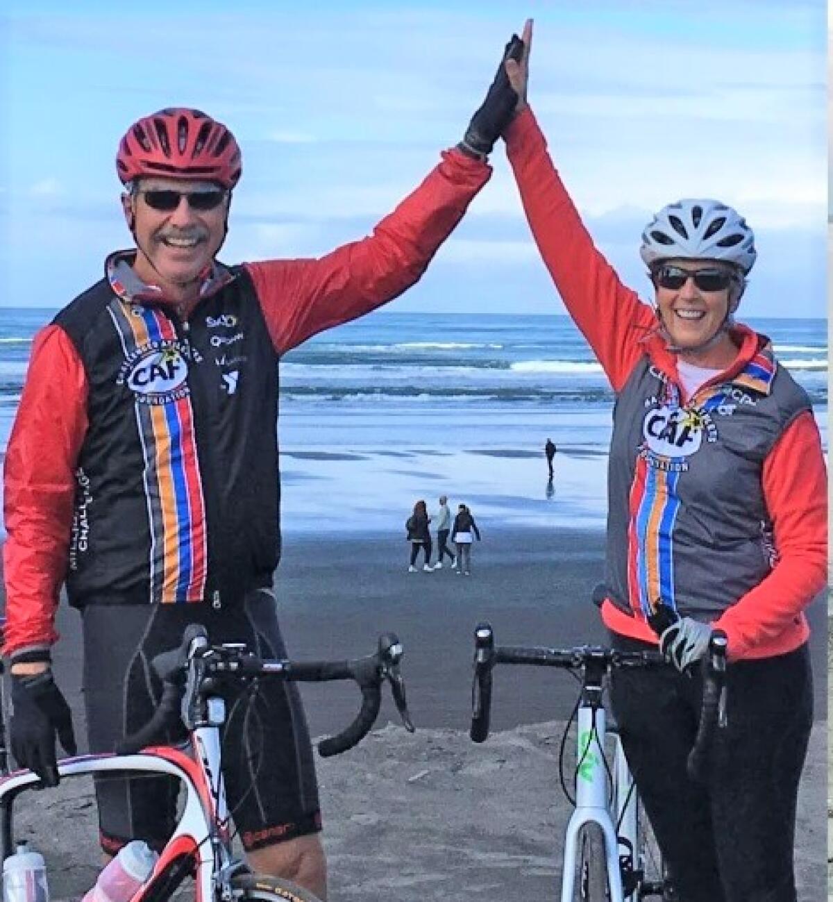 Bill Geppert and wife, Amy, left the West Coast April 29 on a bike ride to Virginia Beach to benefit challenged athletes.