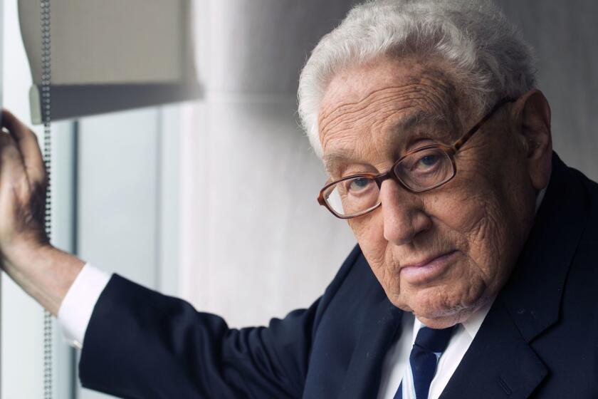 WASHINGTON, DC- SEPTEMBER 03: Henry A. Kissinger, author of his new book World Order, photographed in his office in Washington, D.C. on September 03, 2014.