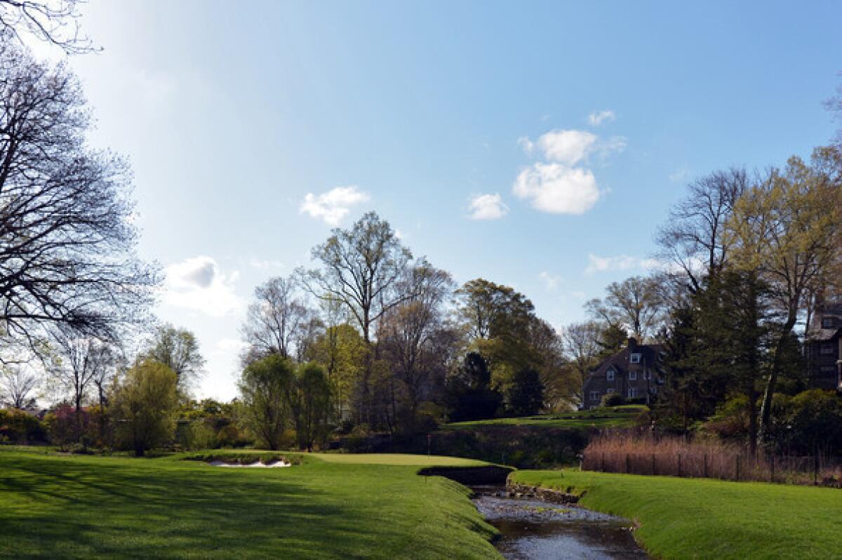 A view of the 11th hole on the East Course at Merion Golf Club.