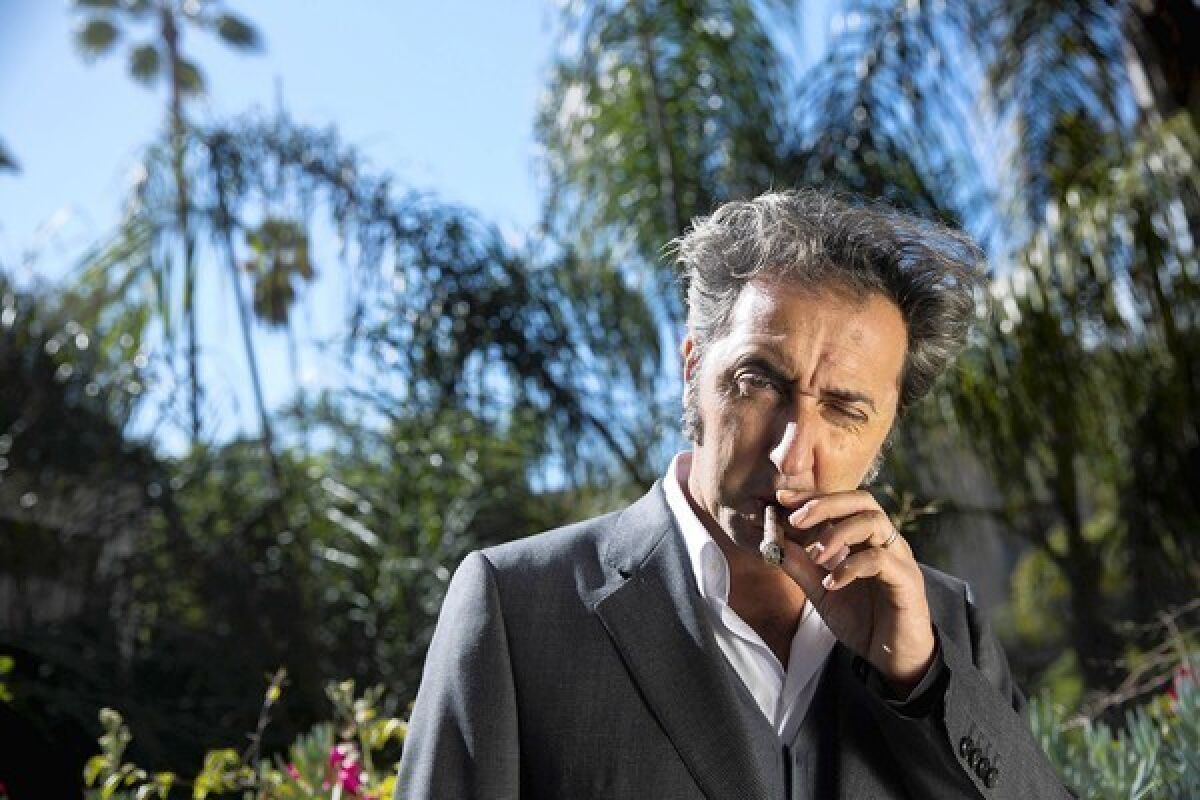 Italian director Paolo Sorrentino at the Four Seasons hotel in Los Angeles.