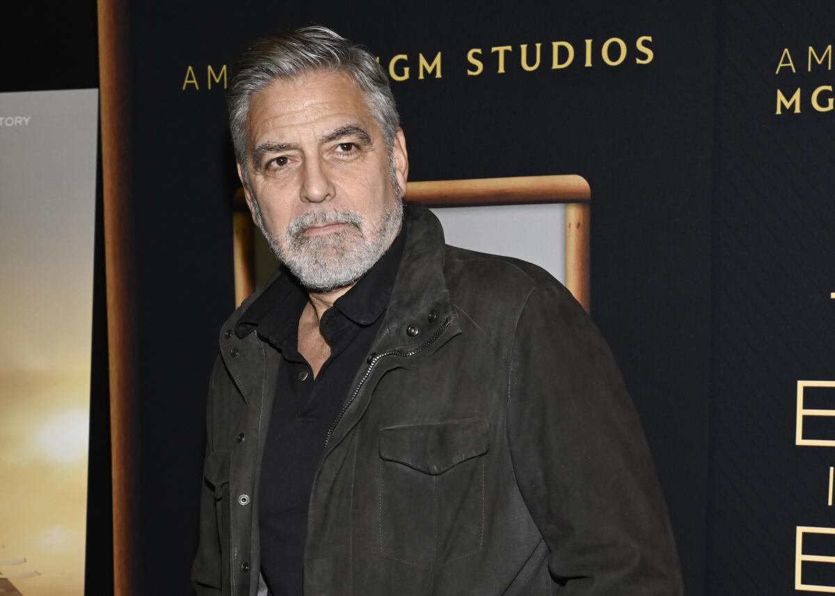 El actor George Clooney en un evento en Nueva York el 13 de diciembre del 2023. (Evan Agostini/Invision/AP)