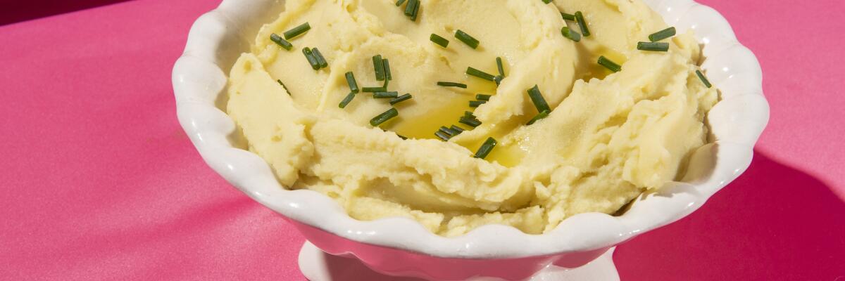 Creamy leek mashed potatoes