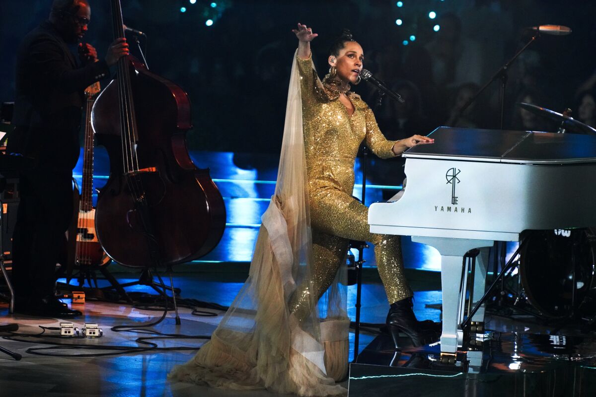 Alicia Keys at Dubai Expo 2020 Friday, Dec. 10, 2021.