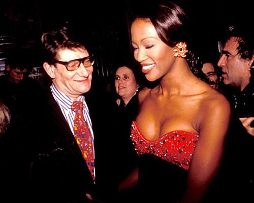 Yves Saint Laurent and Naomi Campbell, 3874597