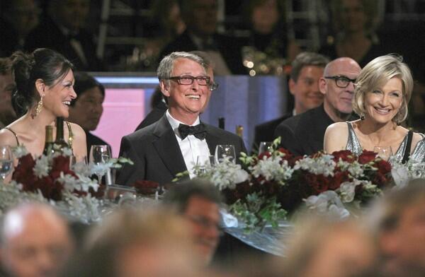 Mike Nichols and his wife, Diane Sawyer, at the AFI Life Achievement Award dinner honoring Nichols. The event was held at Sony Pictures Studios Thursday night.