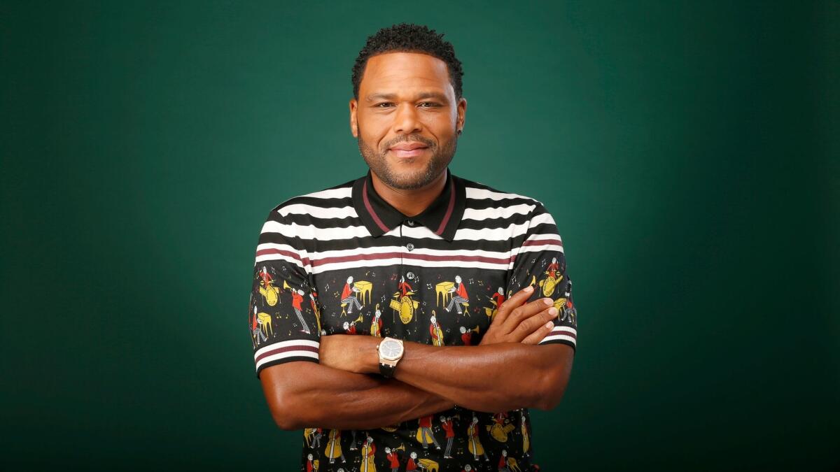 Actor Anthony Anderson of "Black-ish" poses for photos at the Los Angeles Times studio in Los Angeles.