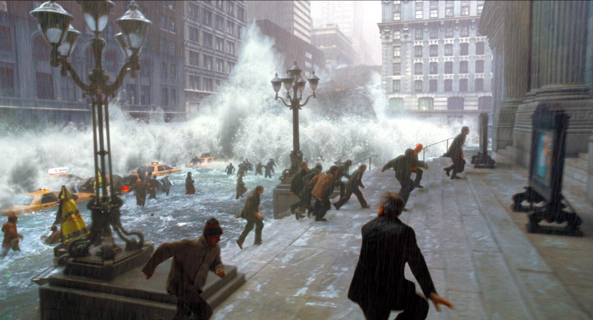 A scene from "The Day After Tomorrow."