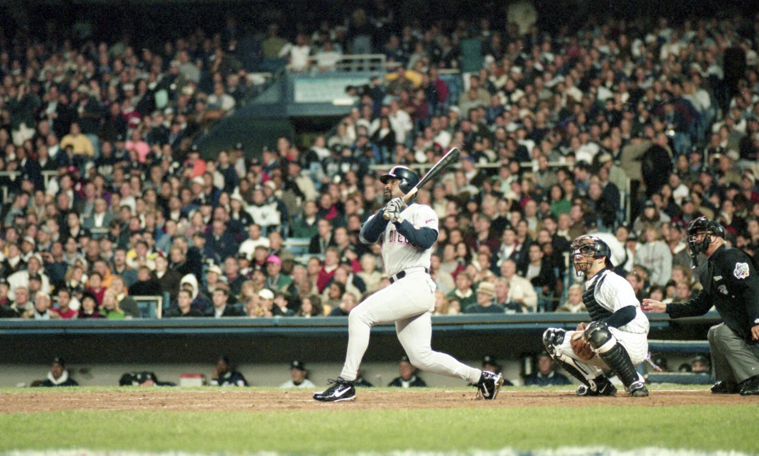 Tony Gwynn hits his first postseason homer in Game 1 of the 1998