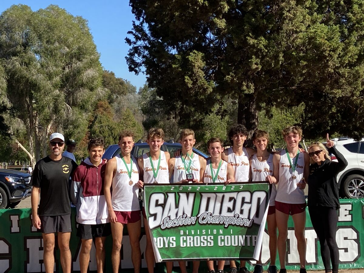 The Torrey Pines boys cross country team won the Division 1 CIF championship.