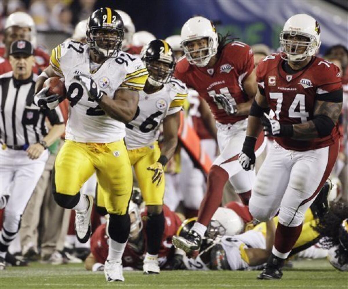 Super Bowl XLIII (2009): Pittsburgh Steelers 27, Arizona Cardinals 23