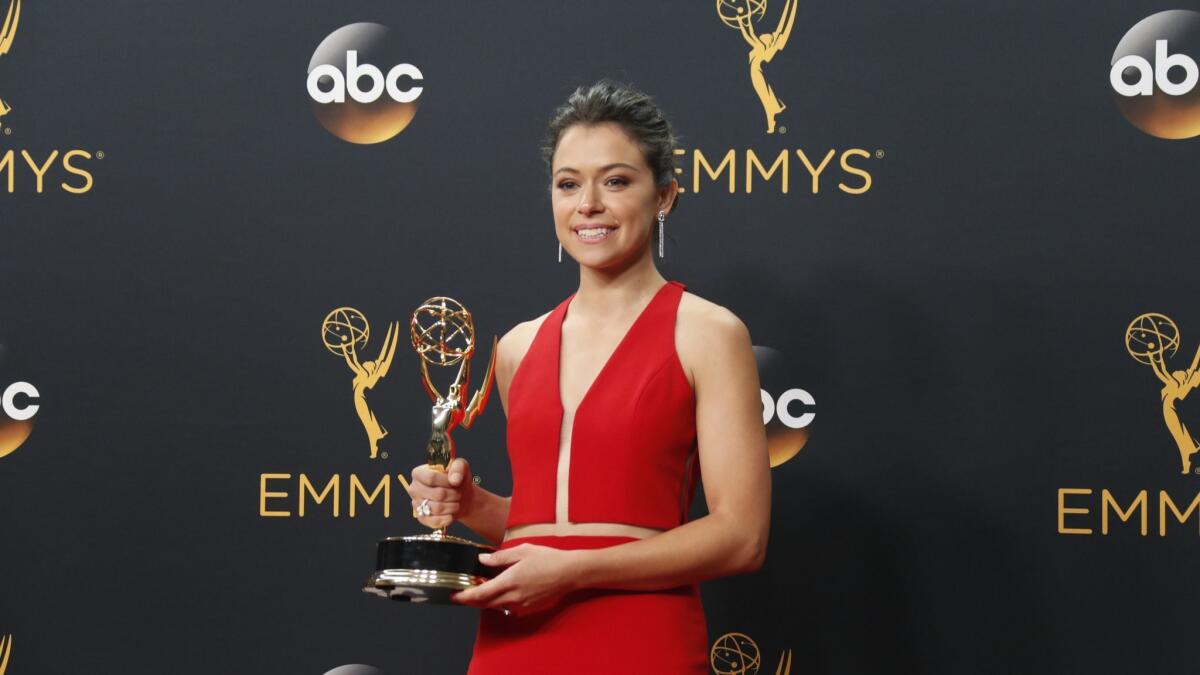 Tatiana Maslany won the Emmy for Outstanding Lead Actress in a Drama for "Orphan Black."