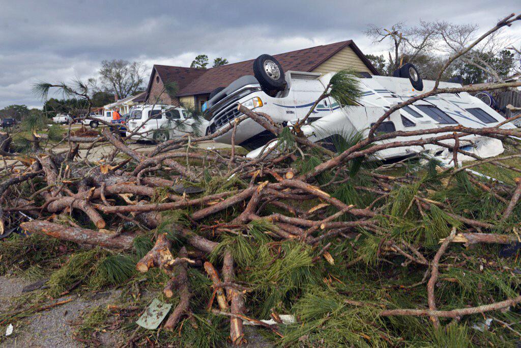 Tornadoes strike Gulf Coast states