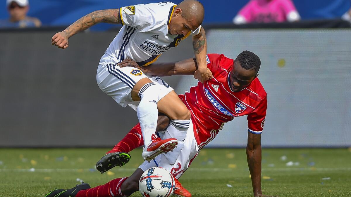 Although Galaxy and midfielder Rafael Garcia might have gotten the best of this player earlier this season, forward Roland Lamah and FC Dallas won 5-1 on Sunday.