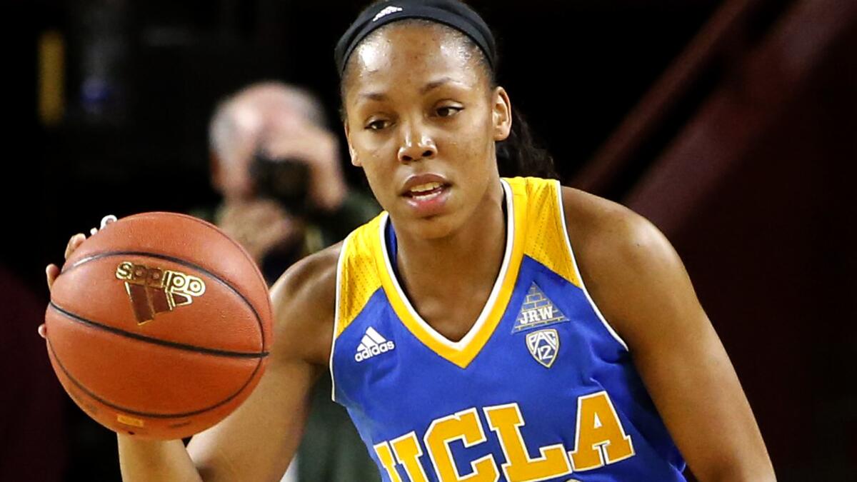 Nirra Fields, shown during a game earlier this season, led UCLA in scoring in a victory over Arizona State on Sunday.