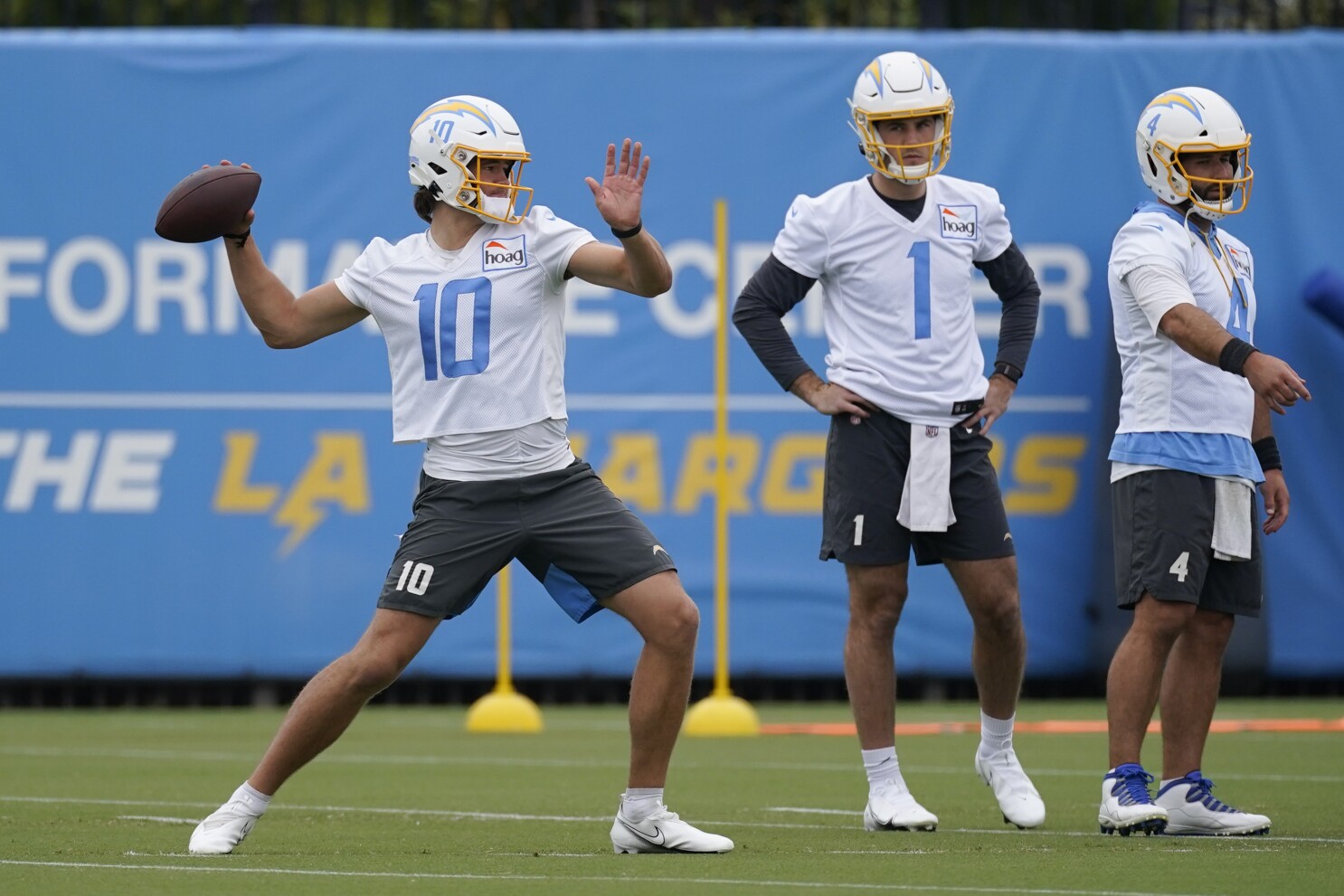 Chargers Quarterback Justin Herbert, potentially leading chargers to a playoff run