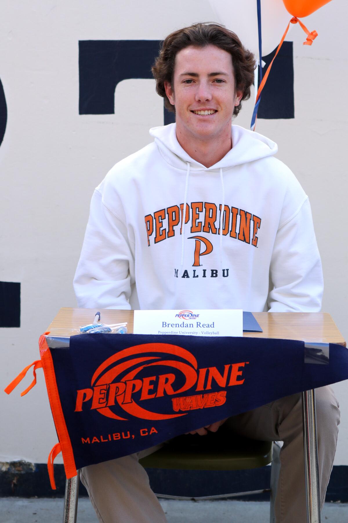 Newport Harbor's Brendan Read is headed to Pepperdine to play volleyball.