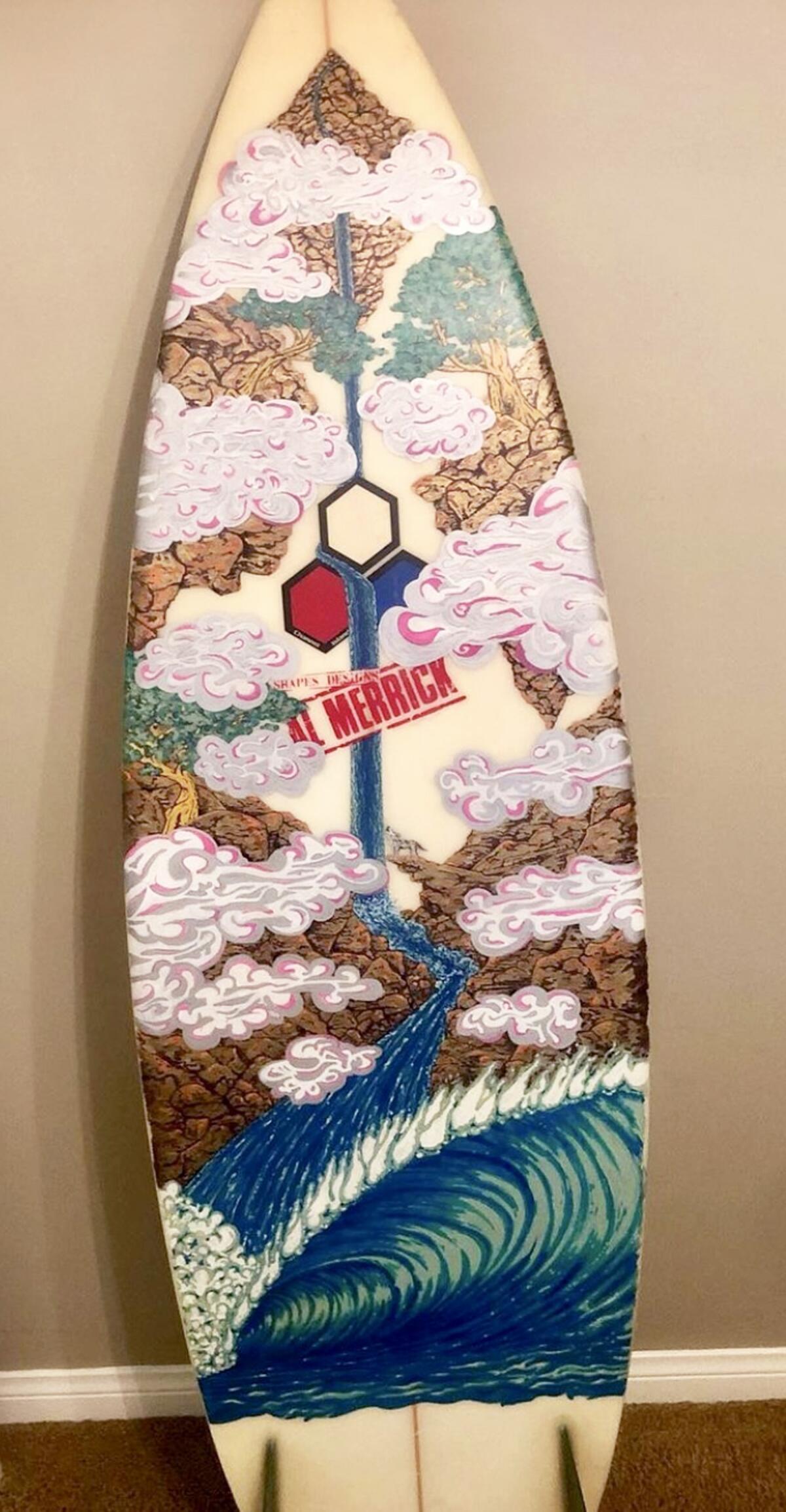 Surfboard art by Sean Collins.