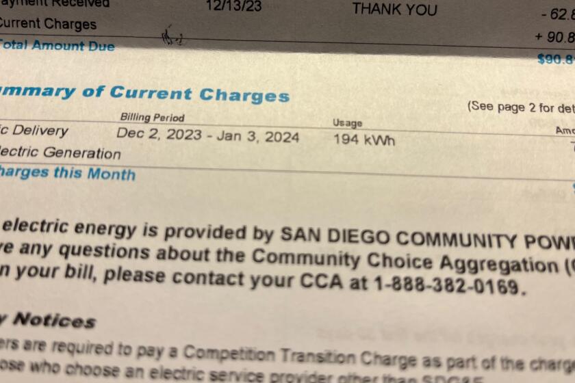 Breakdown on a utility bill