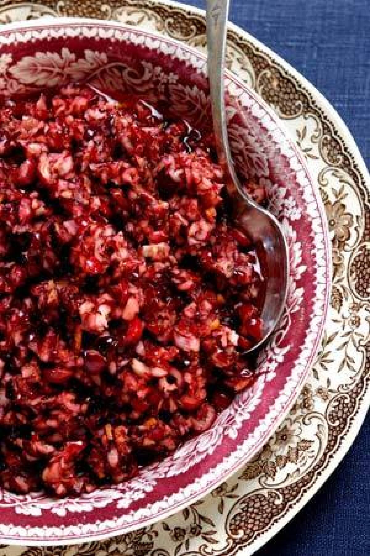 Cranberry-tangerine relish