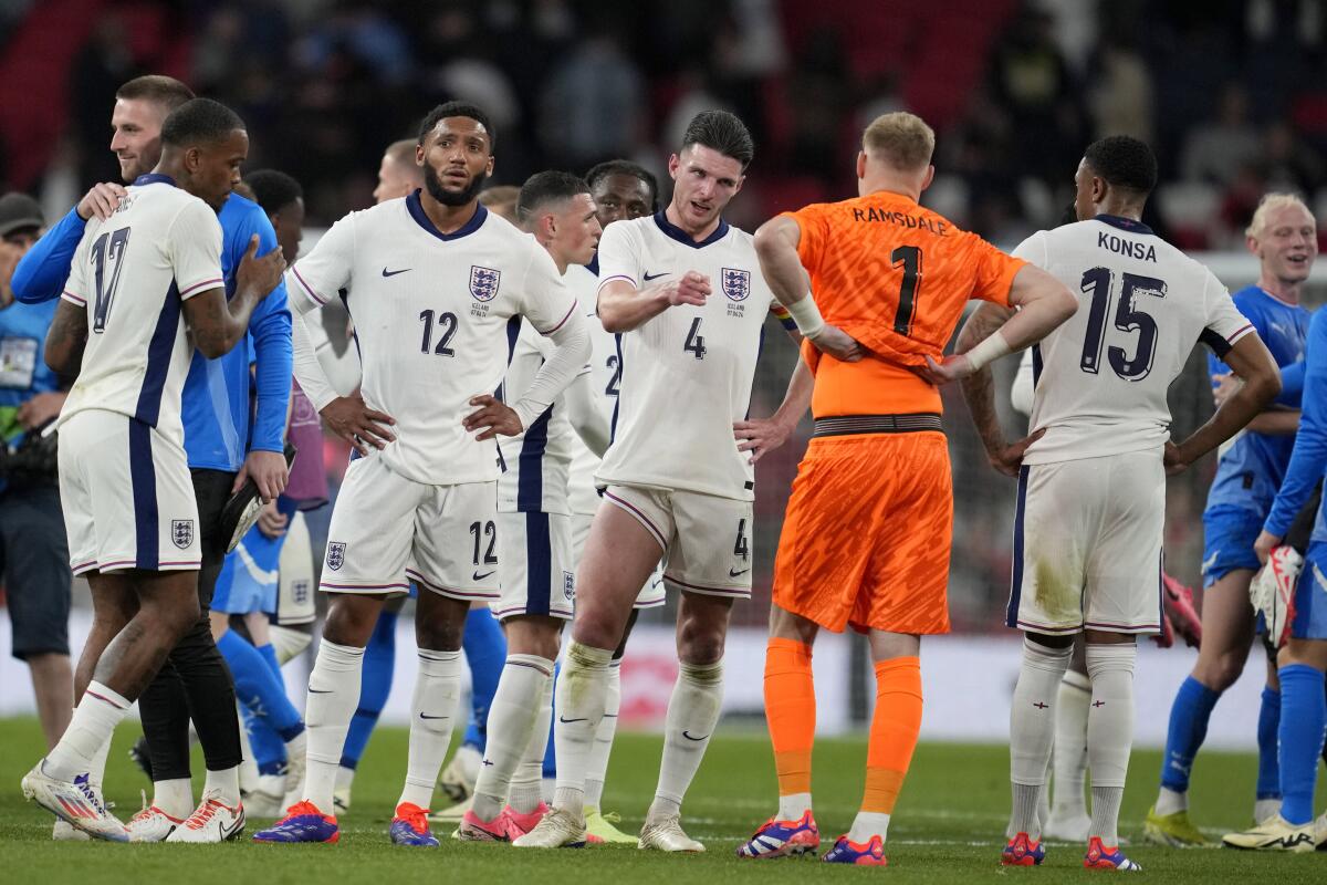 England loses to Iceland in its last friendly before Euro 2024. Host  Germany beats Greece - The San Diego Union-Tribune