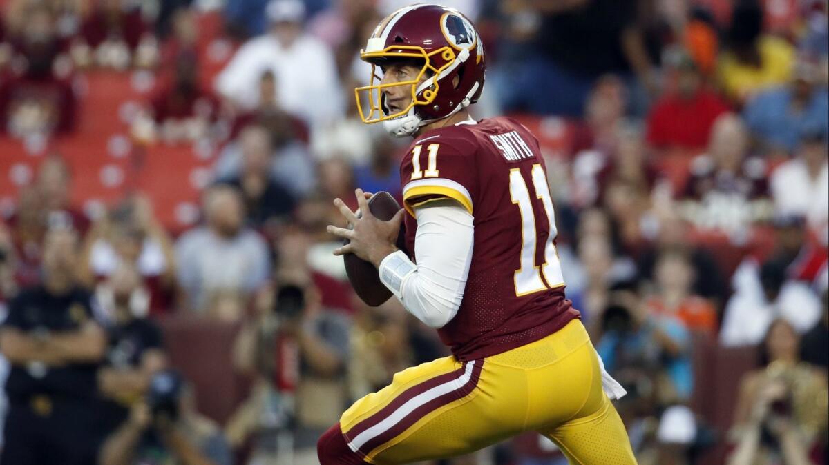Alex Smith takes the helm of a Redskins franchise that hasn’t won a playoff game since the 2005 season.