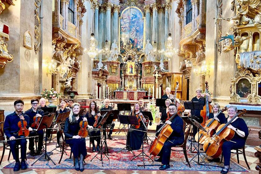 The Poway Symphonette at St. Peter’s Church in Vienna during its trip to Europe in July 2022.