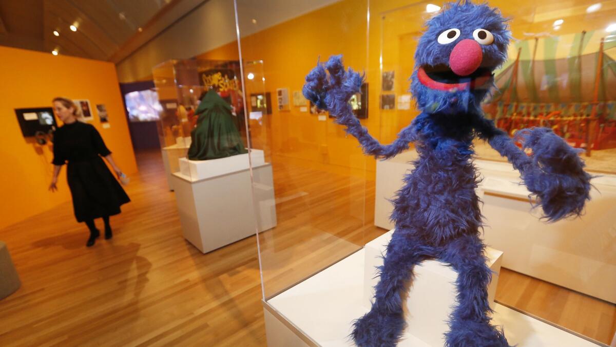 A Grover puppet from the early 1970s is part of "The Jim Henson Exhibition: Imagination Unlimited" opening Friday at the Skirball Cultural Center.