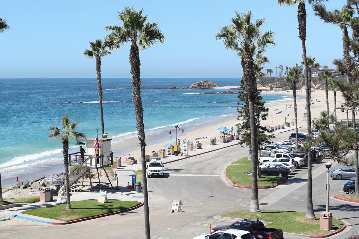 A view of Aliso Beach in South Laguna. The city will add an observation camera on site.