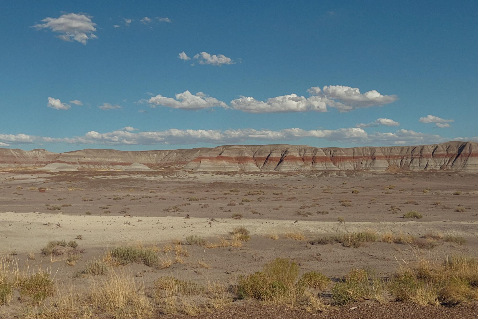 Landscapes near the Tepees South Pullout at Petrified Forest National Park.