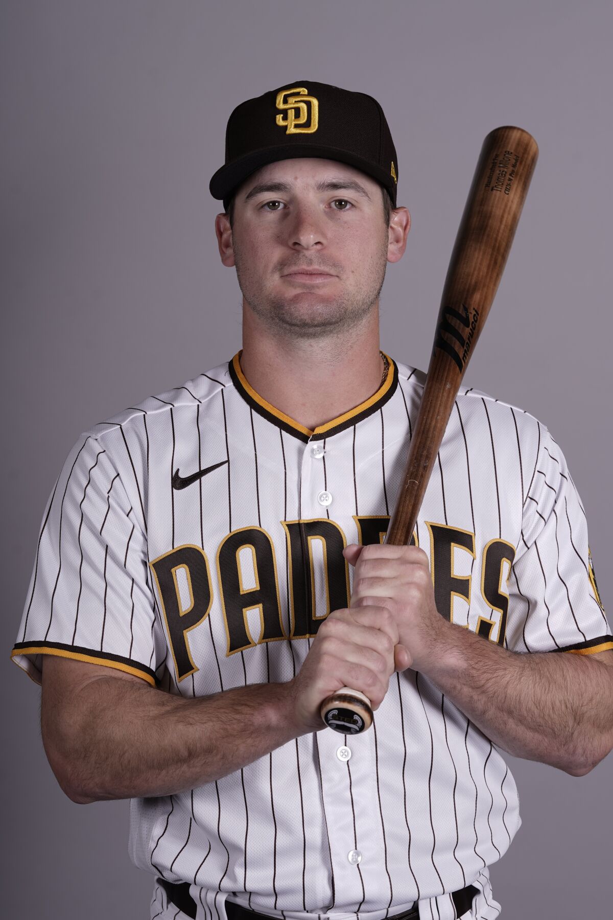 This is a 2022 photo of Thomas Milone of the San Diego Padres baseball team