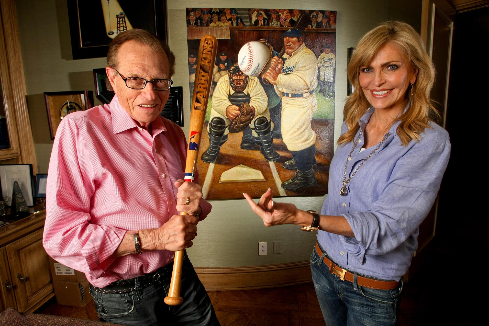 Larry King and his wife Shawn 