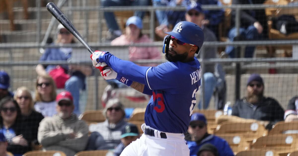Outfielder Jason Heyward is a 'safe bet' to make Dodgers team - Los ...