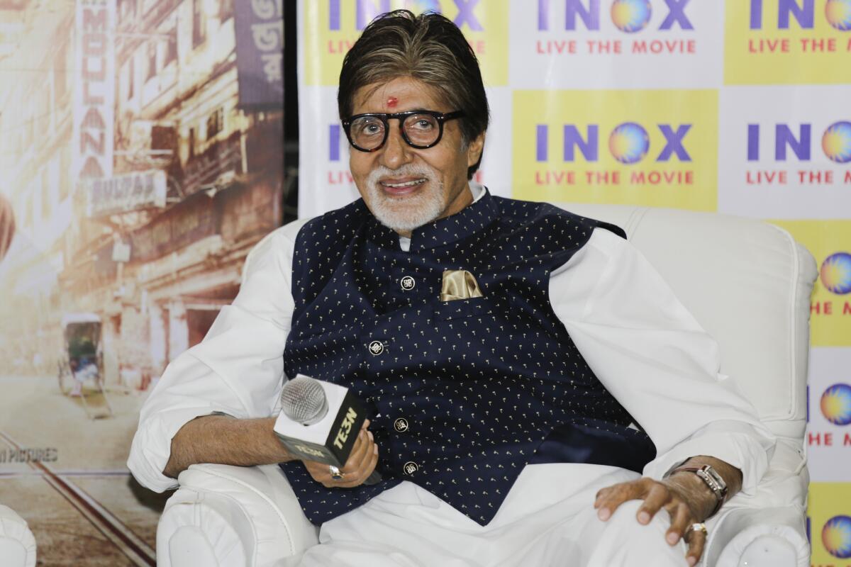 Bollywood actor Amitabh Bachchan