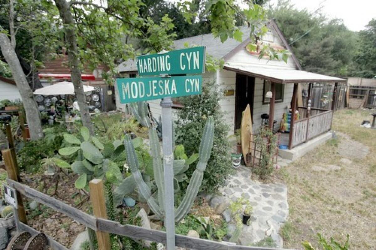 Some older Modjeska Canyon homes were weekend getaways for actors into the 1940s.