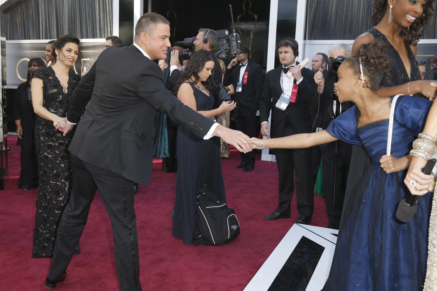 Oscars 2013 arrivals: Channing Tatum and Jenna Dewan