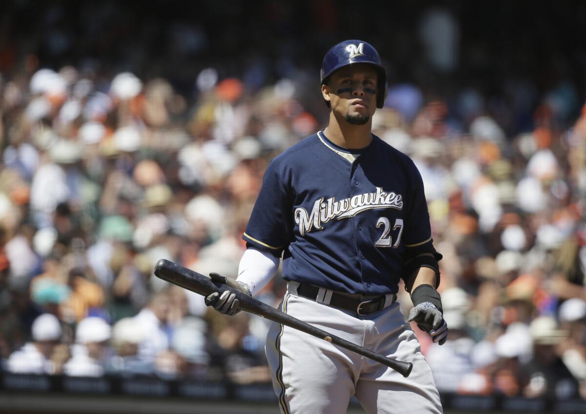 Brewers outfielder Carlos Gomez was officially traded to the Astros on Thursday after he was thought to be heading to the Mets a day prior.